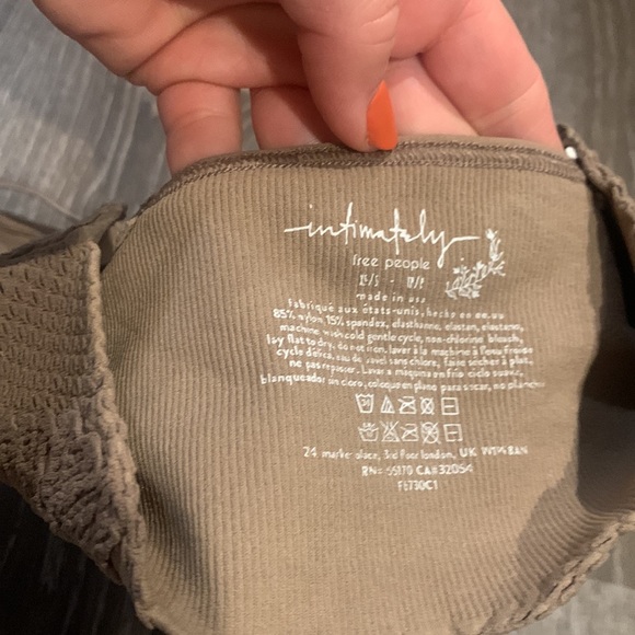 Free People intimately candy seamless bra in sand - Picture 8 of 8